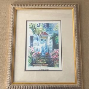 Framed Charleston print.